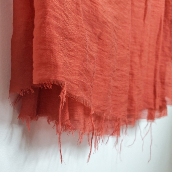 H&M CONCIOUS EXCLUSIVE rust mini dress w/ pockets - Picture 8 of 10